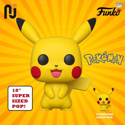 Funko Pokemon/宝可梦 Mega巨型皮卡丘公仔 Jumbo大号Pop玩具玩偶