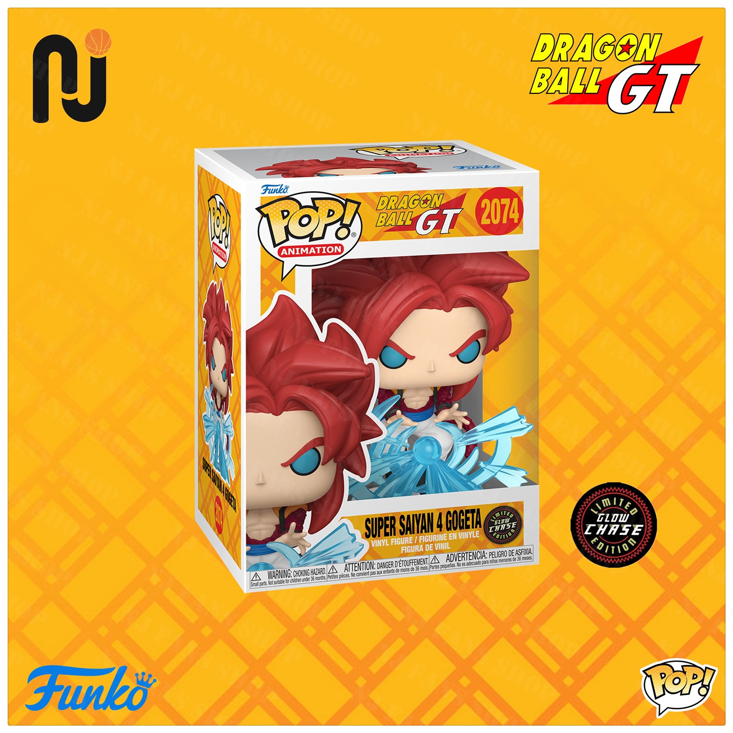 Funko Pop! Dragon Ball GT 龙珠GT 超级赛亚人 悟吉塔 潮玩手办