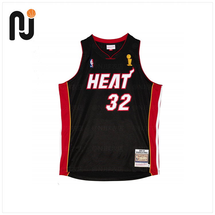 Mitchell&Ness MN 奥尼尔 05-06热火队总决赛冠军杯 球员版AU球衣
