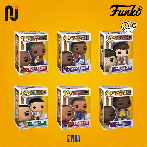 Funko Pop! NBA约翰逊/罗德曼/希尔/斯托克顿玩偶摆件手办