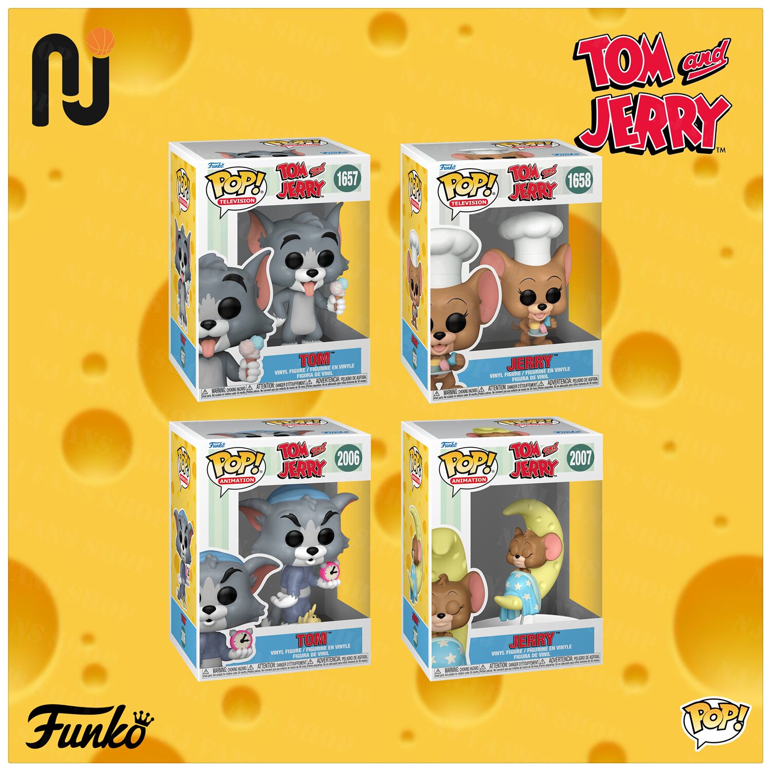 Funko Pop! Tom and Jerry/猫和老鼠 手办玩偶 汤姆猫和杰瑞公仔