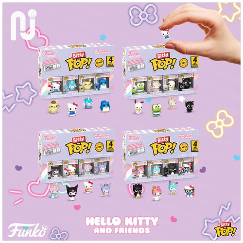 Funko Bitty Pop! Hello Kitty猫和朋友们 迷你手办套装潮玩盲盒