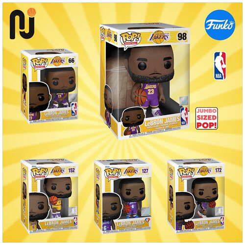 Funko Pop! 詹姆斯/Lebron James NBA篮球手办湖人队大号公仔玩具