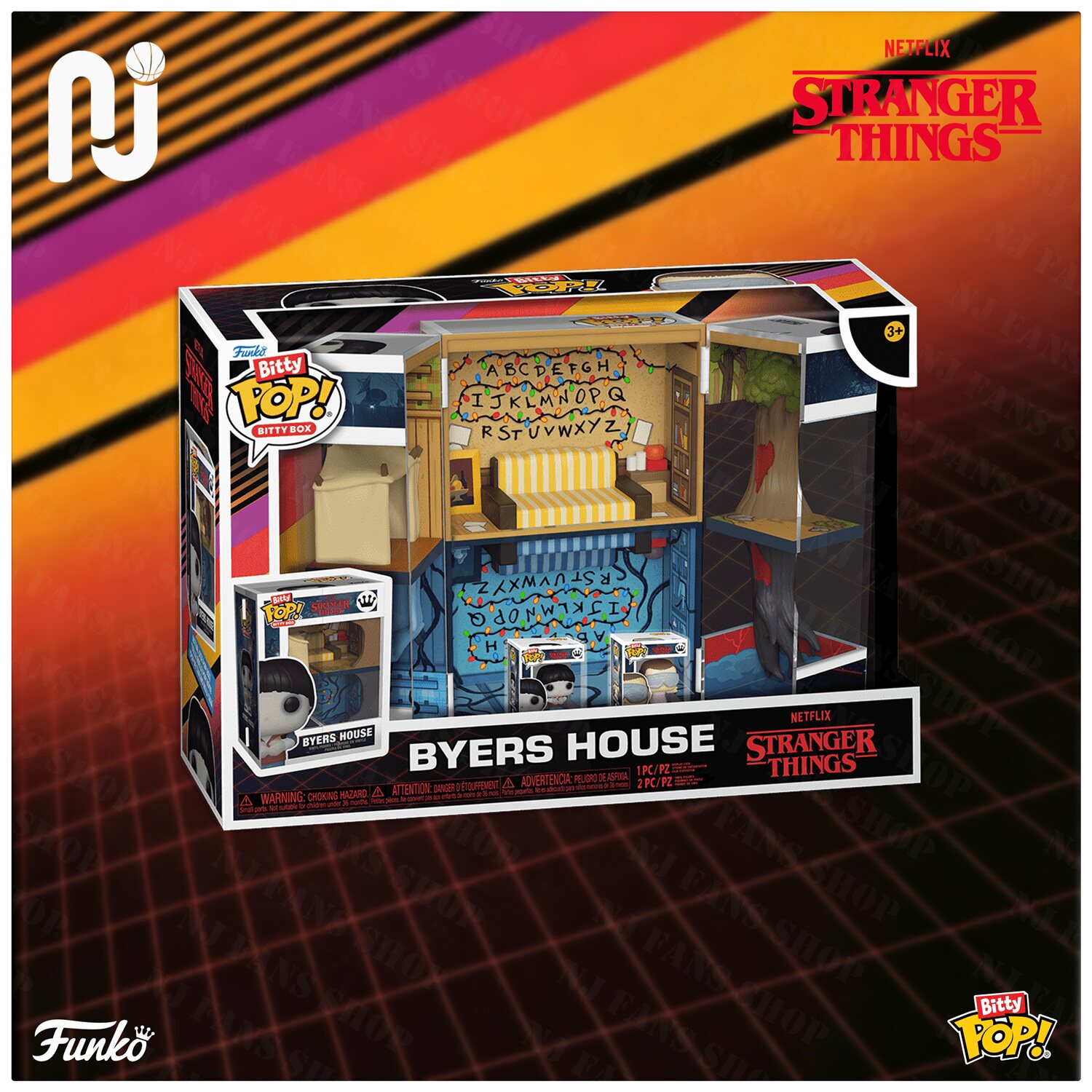 Funko Stranger Things/怪奇物语 拜尔斯小屋小型场景盒 迷你摆件图片