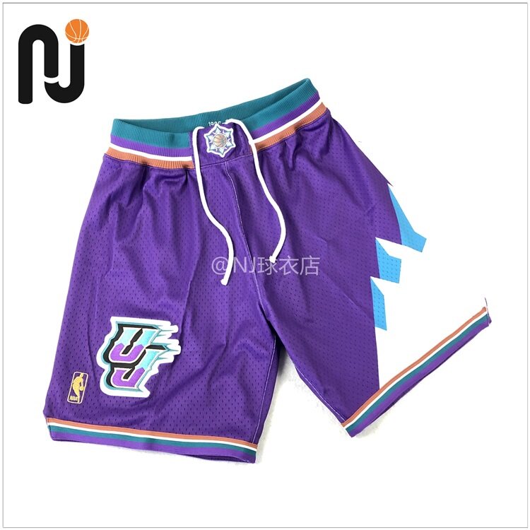 Mitchell&Ness MN Utah Jazz 爵士队 球员版AU球裤 篮球短裤 马龙