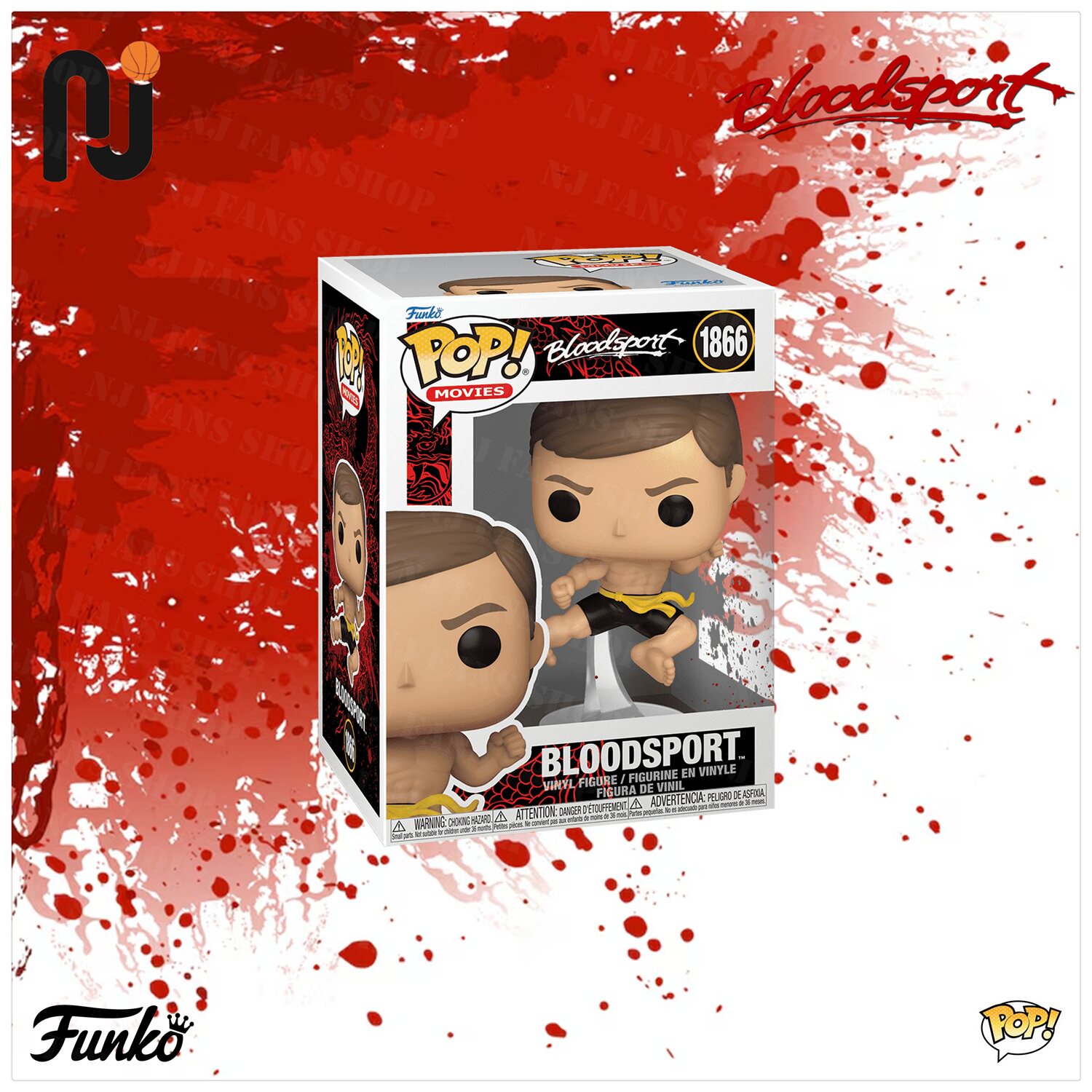 Funko Pop! Bloodsport/血点 弗兰克杜克斯 电影周边公仔手办摆件