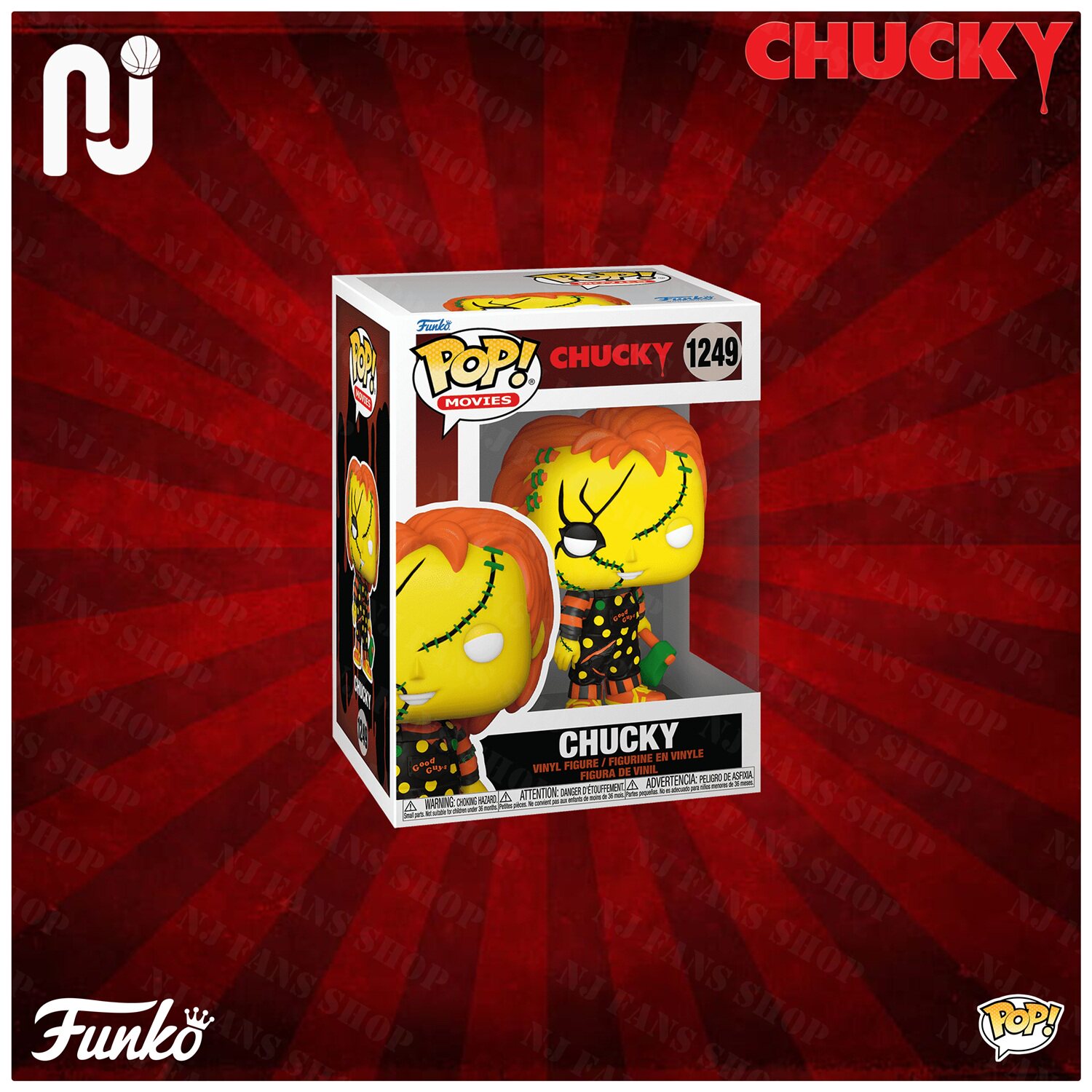 Funko Pop! Chucky/鬼娃回魂 万圣节 恰奇 恰吉 公仔手办玩具模型