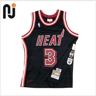 Mitchell&Ness MN 韦德 Wade L3GACY 热火退役纪念款签名刺绣球衣