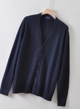 外贸得国单MARV*小奢男装~初剪羊毛针织开衫 柔软宽松版毛衣~不扎