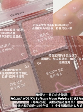 惑丽客低饱和哑光四色眼影盘