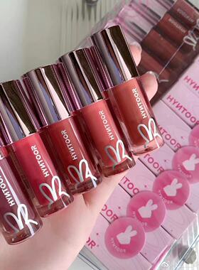 新品！HYNTOOR/黑兔异想星球粉色星球亮泽奶茶色唇蜜保湿滋润唇釉