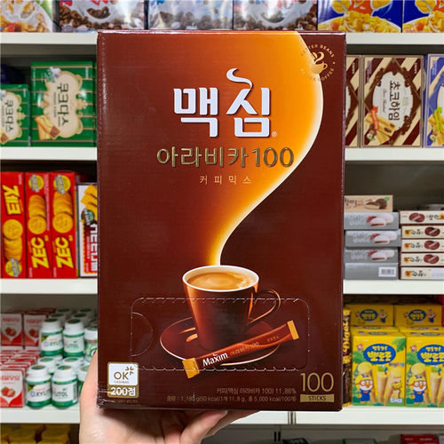 韩国麦鑫maxim阿拉比三合一咖啡