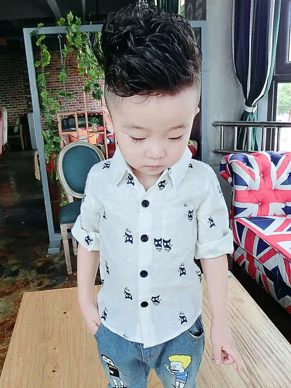 Chemise garcon à manche longue - Ref 2077030 Image 4