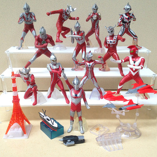 万代 奥特曼 发光扭蛋 SP 奈克瑟斯初代哉阿斯赛文 建筑高塔人偶