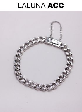 不褪色时尚欧美风个性手链嘻哈风金属粗链条简约大气手饰潮酷手环