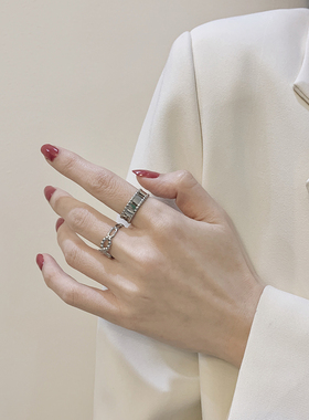 不褪色！猪鼻子开口环可调节戒指