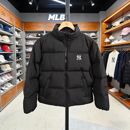 MLB正品男女情侣潮流保暖大LOGO运动加厚羽绒服24冬新品3ADJB0446