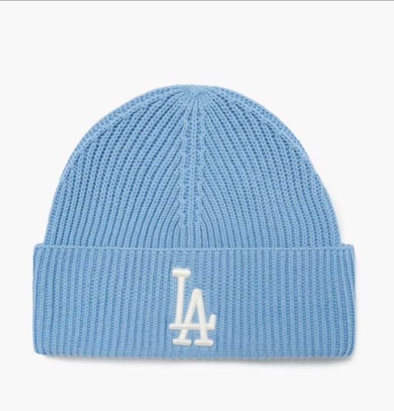 mlb专柜正品帽子男女同款简约针织帽运动休闲保暖毛线帽3abn0212n