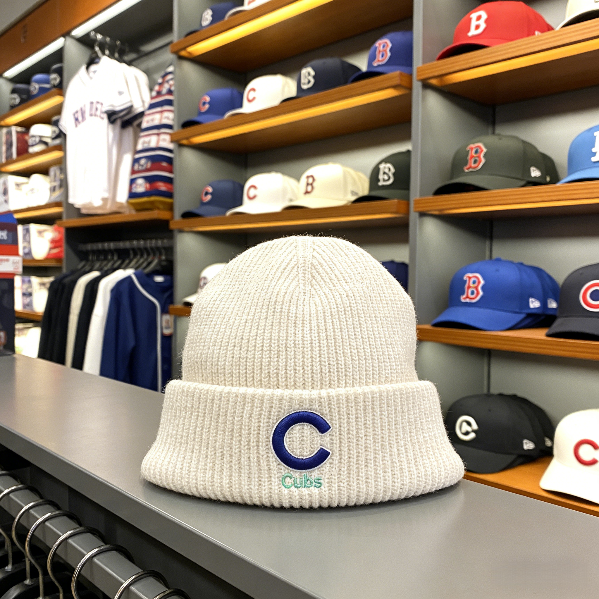 MLB专柜正品NYLA刺绣毛线帽