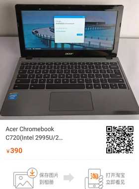 Acer Chromebook 11 C740（11.6英寸高清，4 GB，16GB SSD