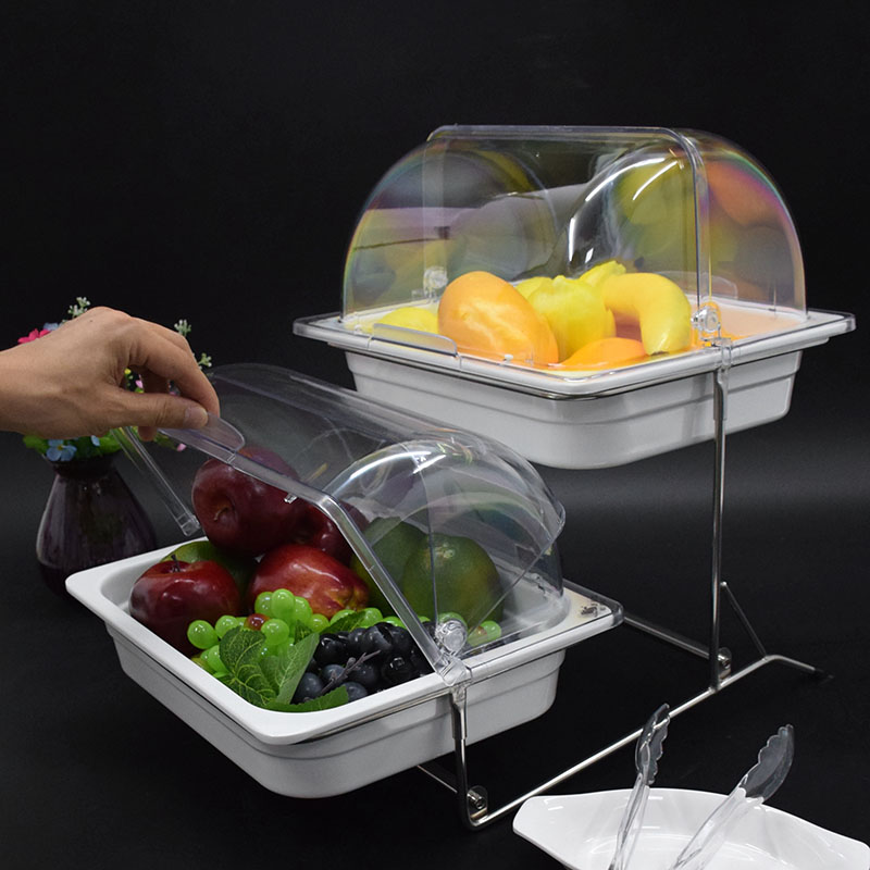 双层自助餐台食物酒店餐具器皿