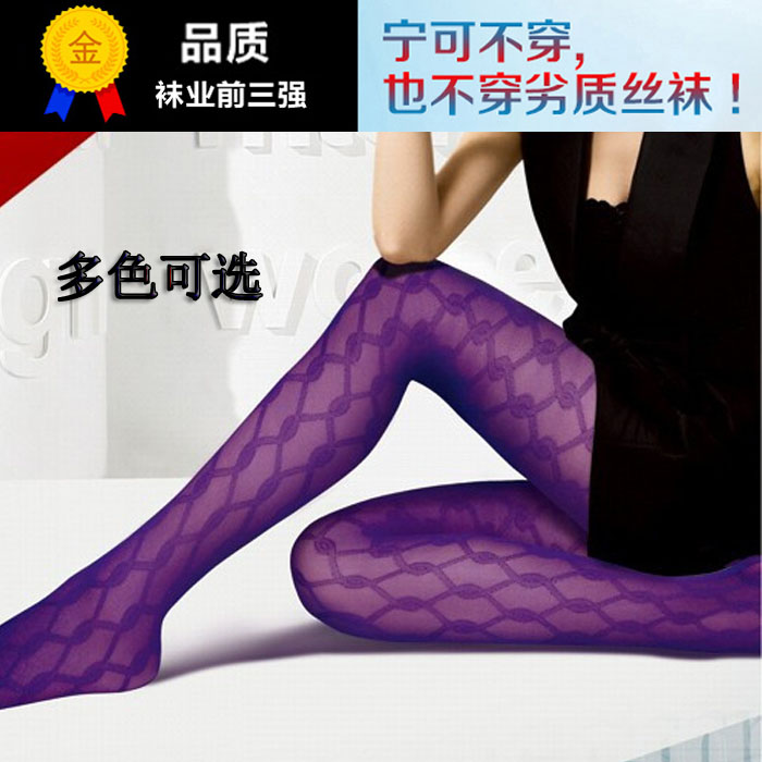 日系百搭显瘦中厚全棉花纹打底袜