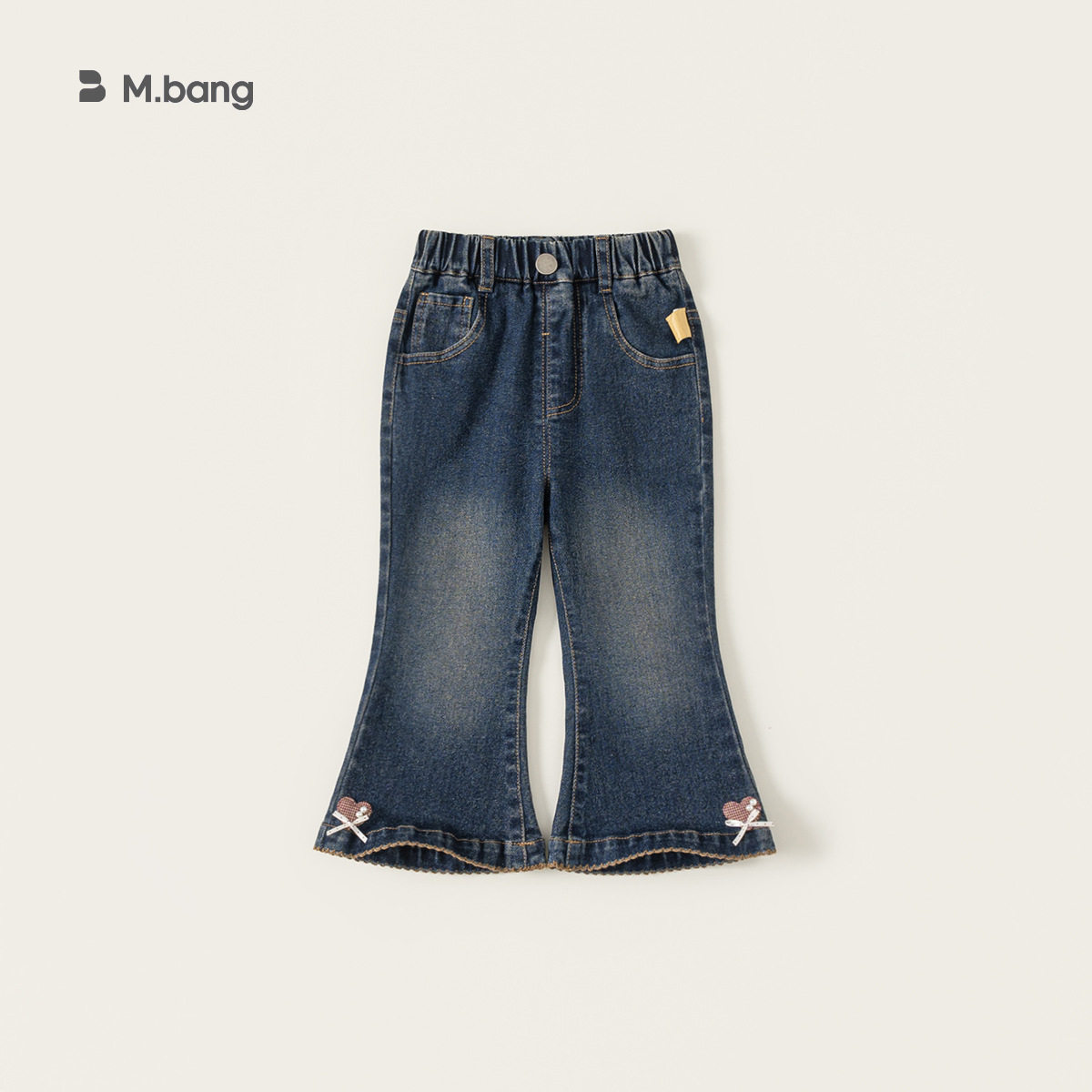 喵小姐邦选童装儿童裤子女童喇叭裤春季新品时髦蝴蝶结中小童,童装/婴儿装/亲子装,儿童牛仔裤,淘宝优惠券,粉丝福利购,淘宝优惠卷