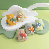 恐龙冬天季 婴幼儿童男女小孩女宝宝保暖露指半指小手套1 2岁可爱