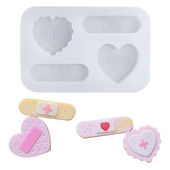 ins风同款 滴胶流沙模具小配件爱心绷带模具