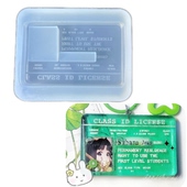 DIY手工小本子模具树脂uv水晶滴胶钥匙扣迷你挂件硅胶模具