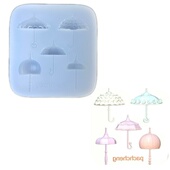 DIY手工雨伞模具树脂uv水晶滴胶钥匙扣迷你挂件硅胶模具