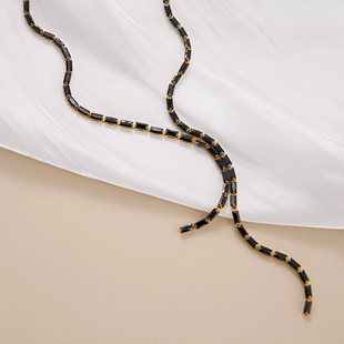 【DASEIN】前卫先锋时尚嘻哈轻奢高级黑钻项链甜酷辣妹风Y形链