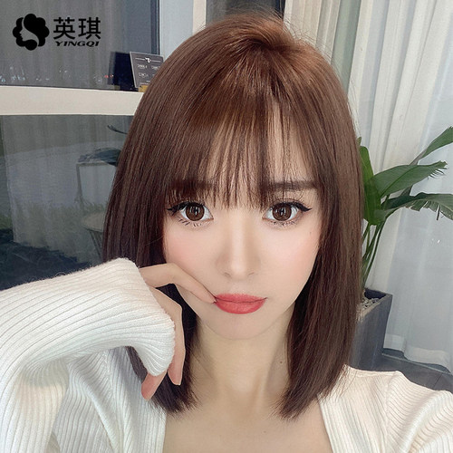 甜美初恋空气刘海锁骨发全真发