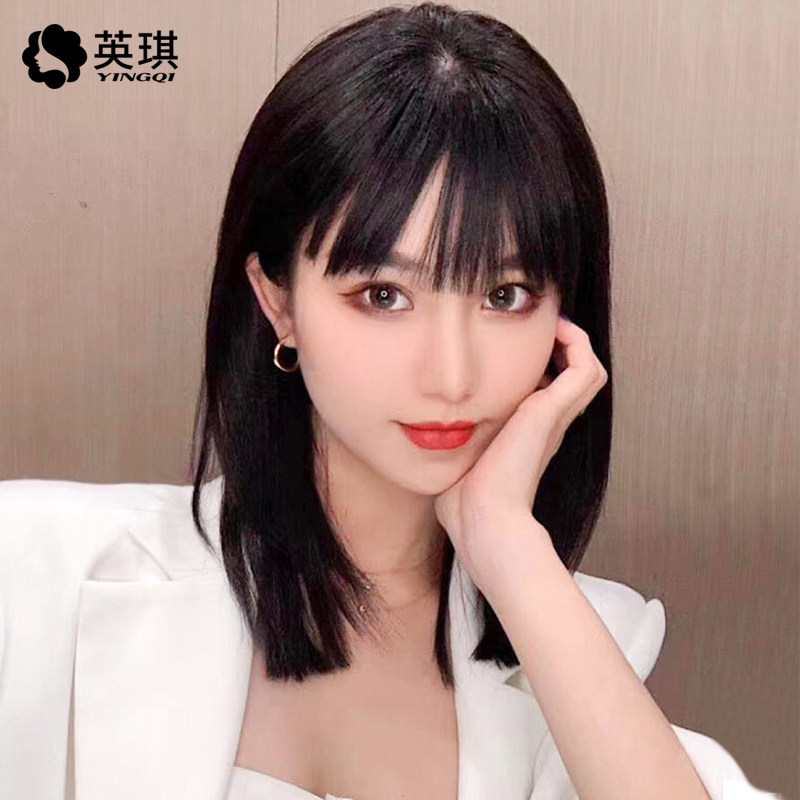 网红漫画刘海修脸自然锁骨全真发