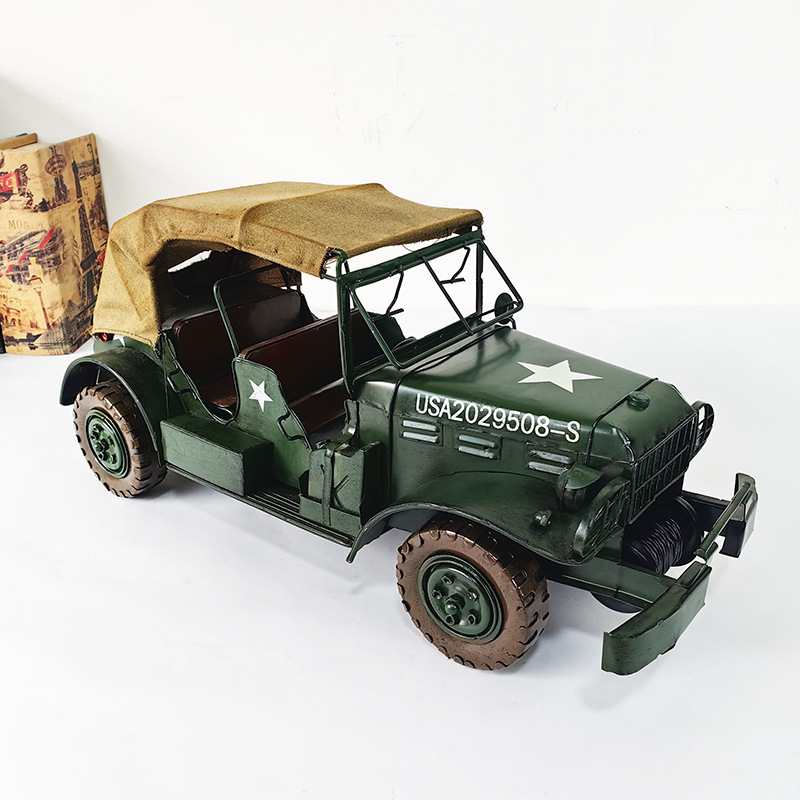 美国威利斯越野吉普车道具模型装饰摆件军迷汽车收藏工艺品非玩具