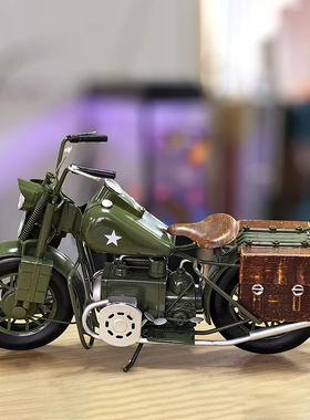 哈雷戴维森WLA陆军摩托车模型