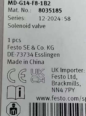 费斯托电磁阀 8035185  VUVS-LT25-M52-议价