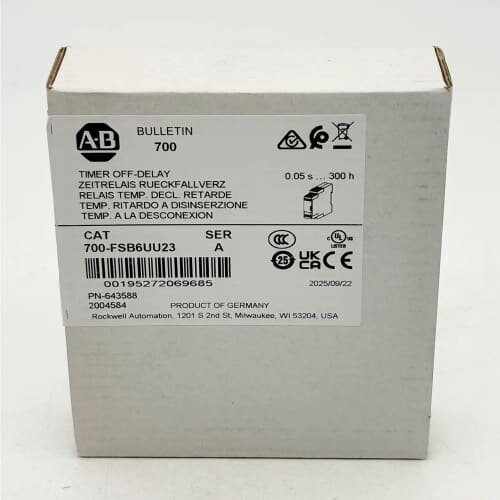 700-FSB6UU23定时继电器罗克韦尔Allen-Bra(议价)