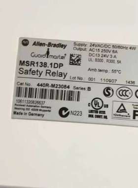 AB罗克韦尔安全继电器MSR138.1DP 440R-M23议价
