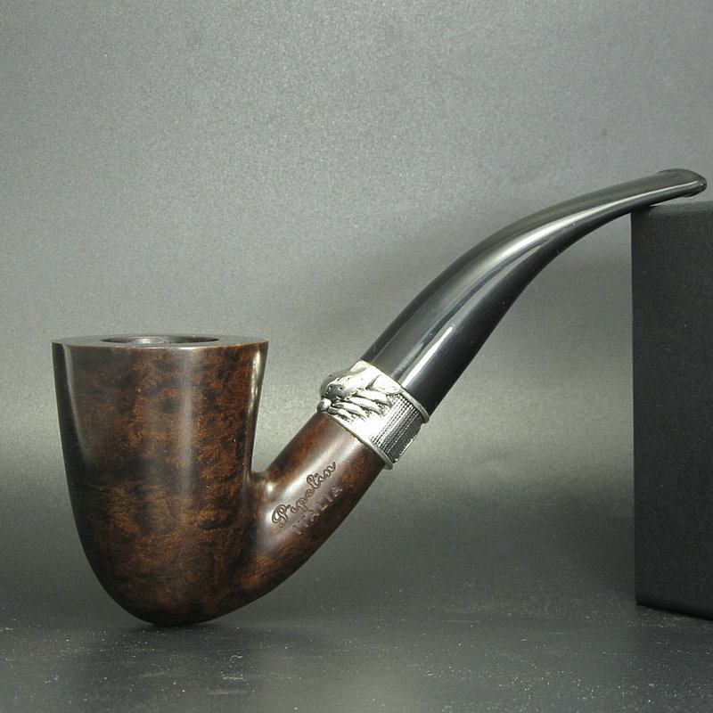 福尔摩斯烟斗 抽V草利器 进口石楠木中号 烟斗品牌弯式实木送配件