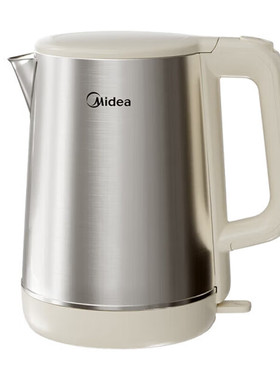 美的（Midea）电水壶不锈钢大容量1.7L热水壶SH17DG02