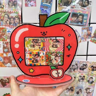 HeHeStore原创3寸相框立牌diy可爱摆台摆件居家办公情侣闺蜜合照