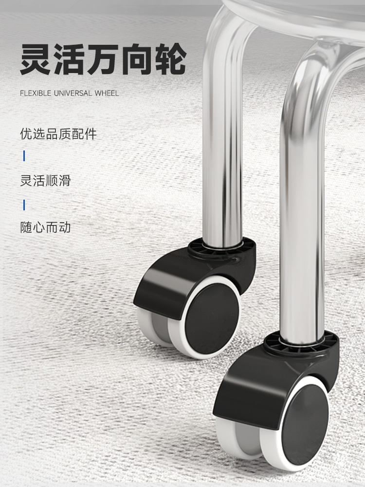 Small stool household pulley low stool Round stool Beautiful seam pedicure low stool children Learn to walk Stool Small bench Foot bath stool