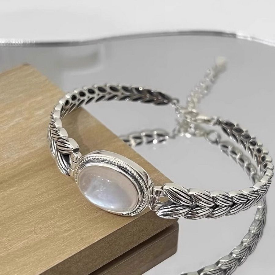 麦穗拼接手镯女高级感小众高级感轻奢小众个性百搭2026年新品手饰