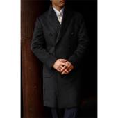 双排戗驳领 UG男装 马球大衣 崖脊灰 羊绒 冬款 半麻衬手工米兰眼