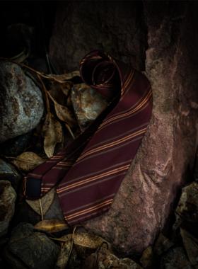 UG男装品牌 意式手工卷边三褶飘逸 无压边蚕丝蓬松领带3 fold tie