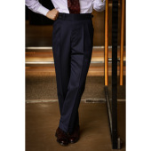 西裤 UG男装 巴黎扣高腰 商务绅士 意大利REDA面料 「伯爵蓝」意式