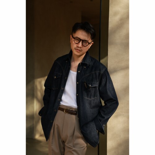 UGENTLE男装西部牛仔衬衫