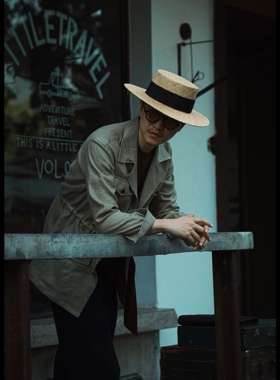 UG男装品牌 高定工艺  复古意式 无结构  亚麻无里休闲  猎装夹克