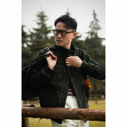 UG进口山羊皮A1皮衣夹克